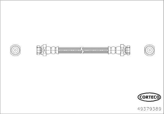 Corteco 49379389 - Furtun frana aaoparts.ro