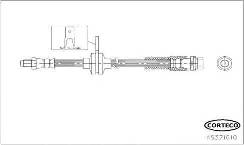 Corteco 49371610 - Furtun frana aaoparts.ro