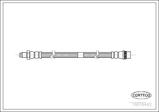 Corteco 19018442 - Furtun frana aaoparts.ro