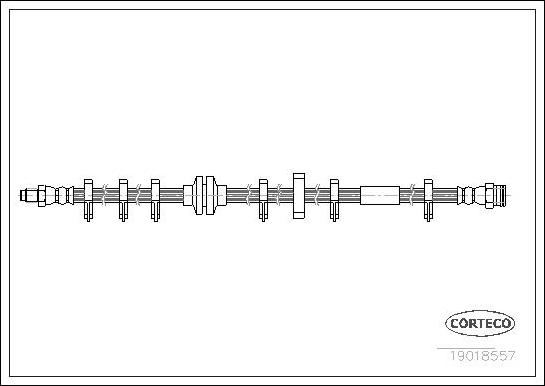 Corteco 19018557 - Furtun frana aaoparts.ro
