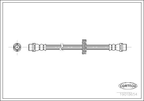 Corteco 19018654 - Furtun frana aaoparts.ro
