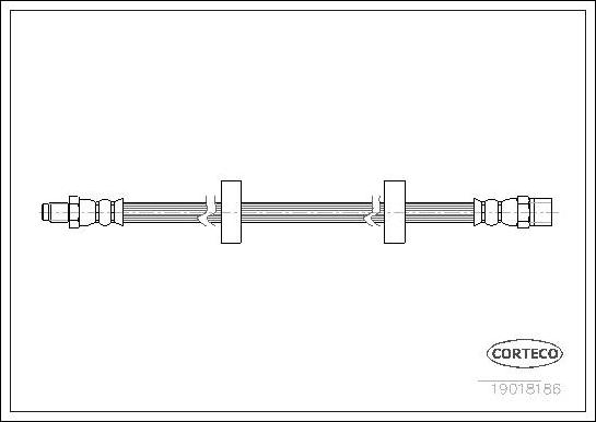Corteco 19018186 - Furtun frana aaoparts.ro