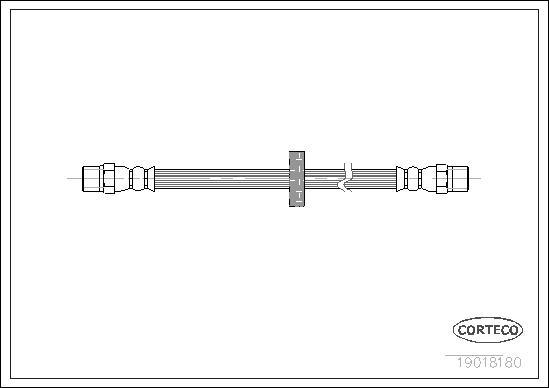Corteco 19018180 - Furtun frana aaoparts.ro