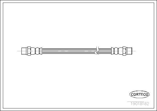 Corteco 19018182 - Furtun frana aaoparts.ro