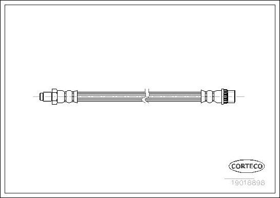 Corteco 19018898 - Furtun frana aaoparts.ro