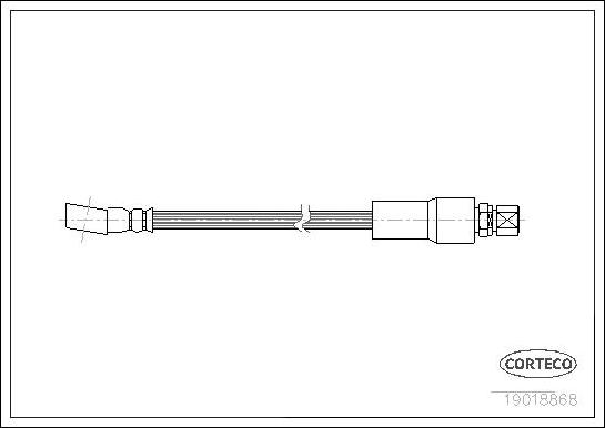 Corteco 19018868 - Furtun frana aaoparts.ro