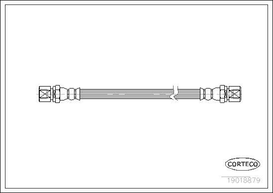 Corteco 19018879 - Furtun frana aaoparts.ro