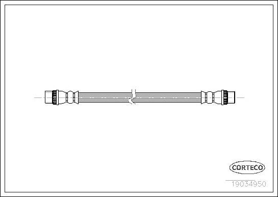 Corteco 19034950 - Furtun frana aaoparts.ro