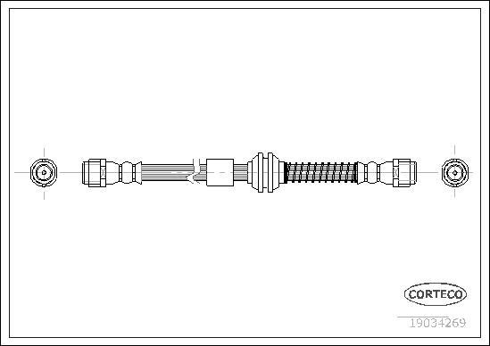 Corteco 19034269 - Furtun frana aaoparts.ro