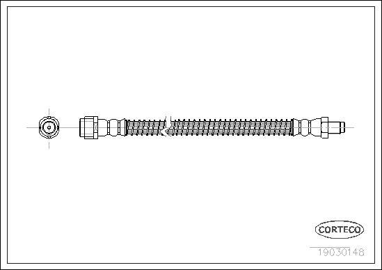 Corteco 19030148 - Furtun frana aaoparts.ro