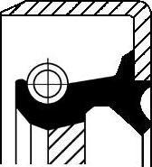 Corteco 19033959B - Simering, diferential aaoparts.ro