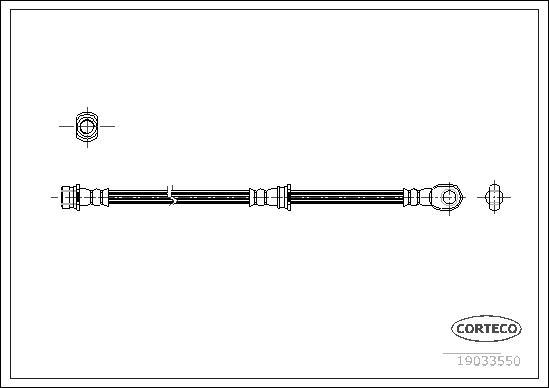 Corteco 19033550 - Furtun frana aaoparts.ro