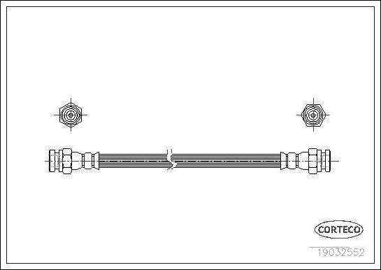 Corteco 19032552 - Furtun frana aaoparts.ro