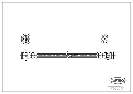 Corteco 19032614 - Furtun frana aaoparts.ro