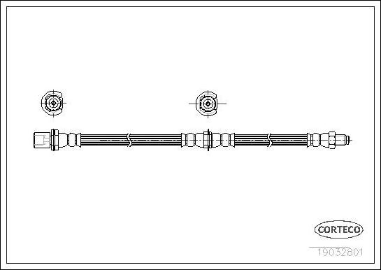 Corteco 19032801 - Furtun frana aaoparts.ro