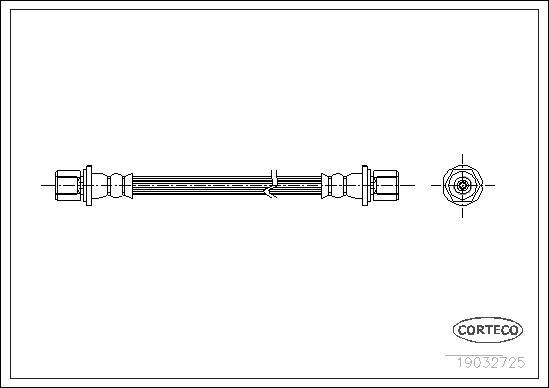 Corteco 19032725 - Furtun frana aaoparts.ro