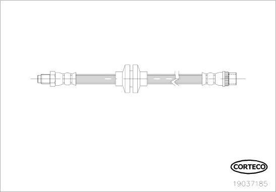 Corteco 19037185 - Furtun frana aaoparts.ro