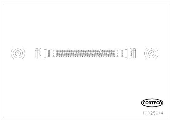 Corteco 19025914 - Furtun frana aaoparts.ro