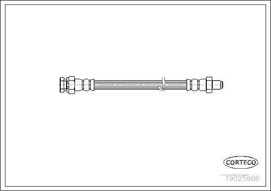 Corteco 19025986 - Furtun frana aaoparts.ro