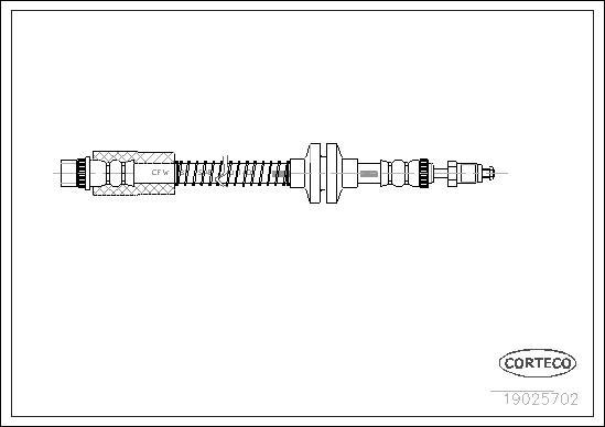 Corteco 19025702 - Furtun frana aaoparts.ro