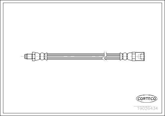 Corteco 19026434 - Furtun frana aaoparts.ro