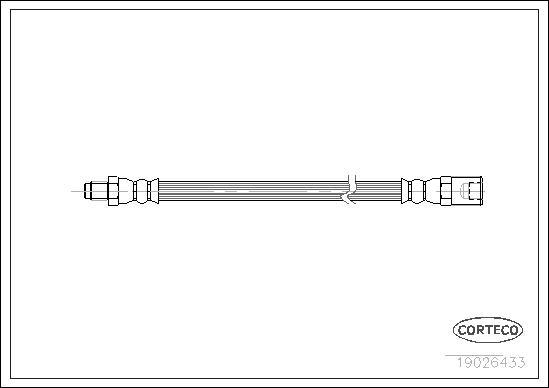 Corteco 19026433 - Furtun frana aaoparts.ro