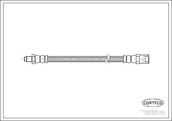 Corteco 19026432 - Furtun frana aaoparts.ro
