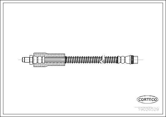 Corteco 19026529 - Furtun frana aaoparts.ro