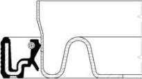 Corteco 12014726B - Simering, ax intermediar aaoparts.ro