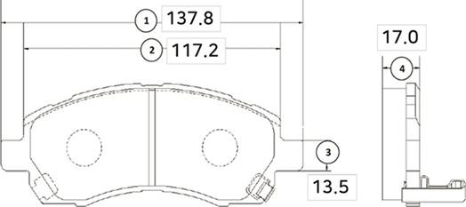 CTR GK0989 - Set placute frana,frana disc aaoparts.ro