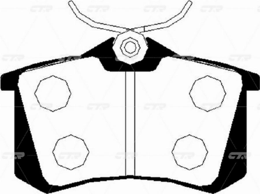 CTR GK0984N - Set placute frana,frana disc aaoparts.ro