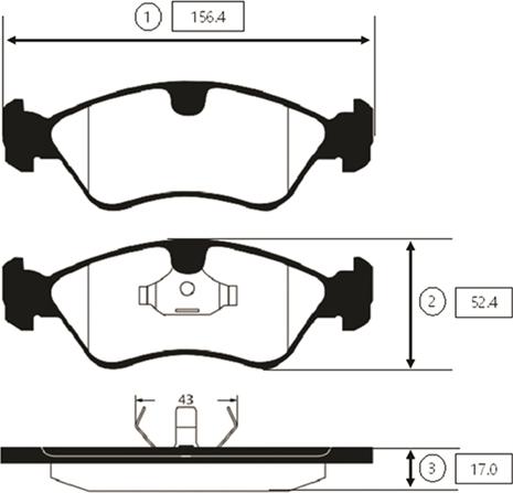 CTR GK0432 - Set placute frana,frana disc aaoparts.ro