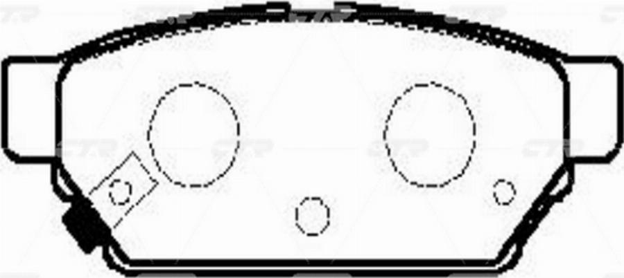 CTR GK0576 - Set placute frana,frana disc aaoparts.ro