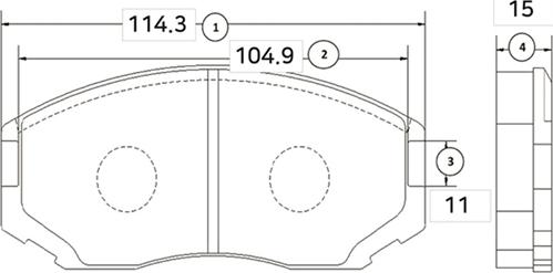 CTR GK0571 - Set placute frana,frana disc aaoparts.ro