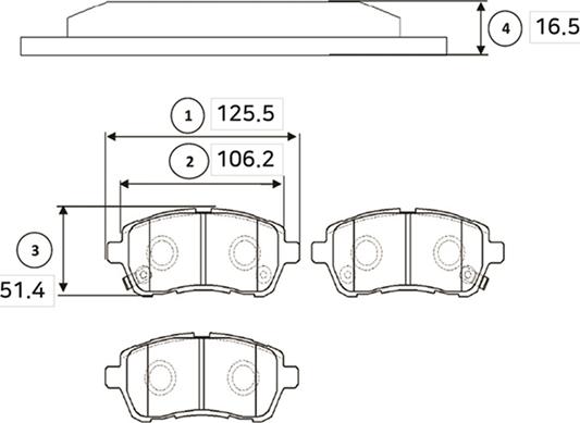 CTR GK0144 - Set placute frana,frana disc aaoparts.ro