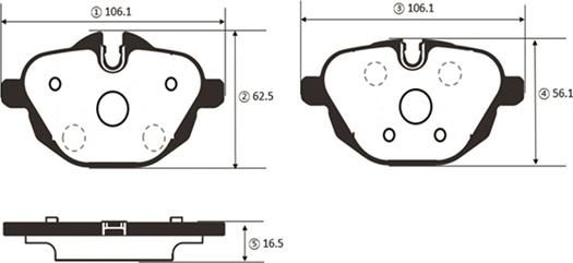 CTR GK1436 - Set placute frana,frana disc aaoparts.ro
