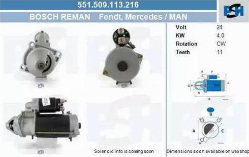 PSH 551.509.113.216 - Starter aaoparts.ro