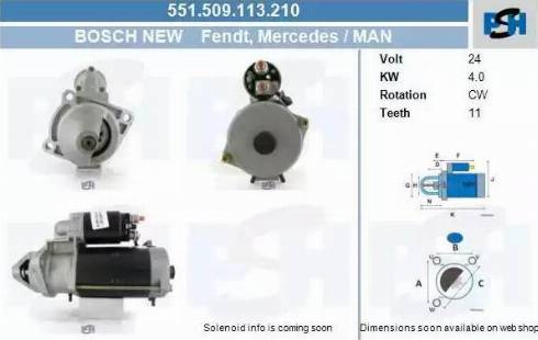 PSH 551.509.113.210 - Starter aaoparts.ro