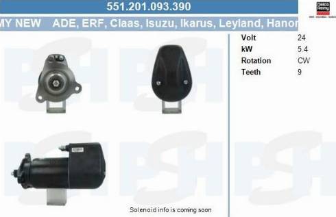 PSH 551.201.093.390 - Starter aaoparts.ro