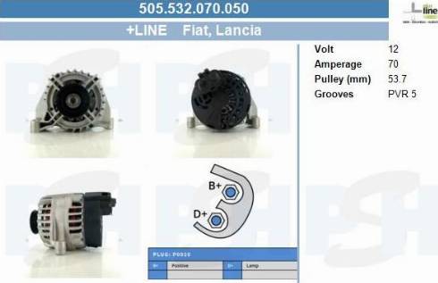 PSH 505.532.070.050 - Generator / Alternator aaoparts.ro