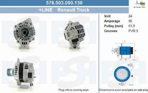 PSH 576.503.090.130 - Generator / Alternator aaoparts.ro
