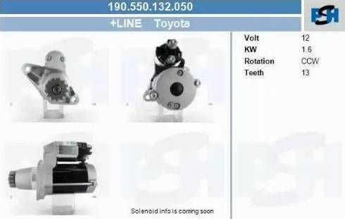 PSH 190.550.132.050 - Starter aaoparts.ro