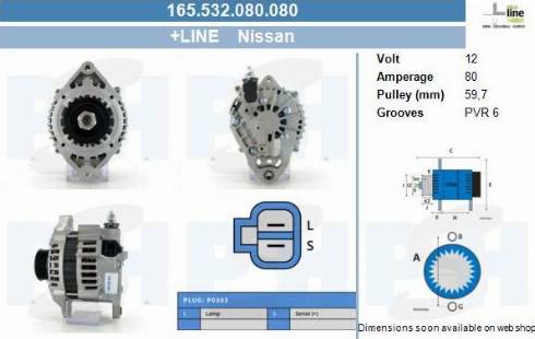 PSH 165.532.080.080 - Generator / Alternator aaoparts.ro