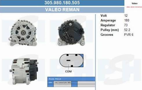 PSH 305.980.180.505 - Generator / Alternator aaoparts.ro