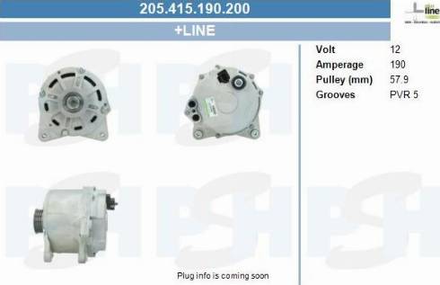 PSH 205.415.190.200 - Generator / Alternator aaoparts.ro