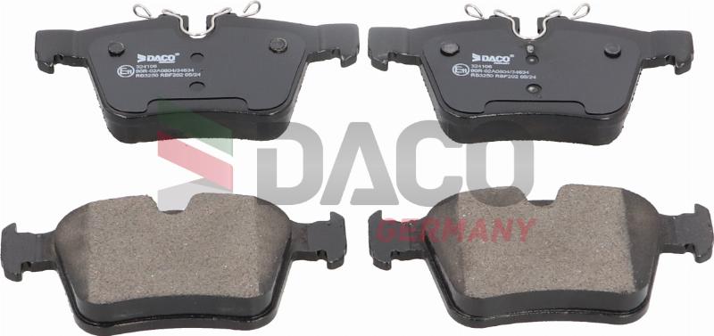 DACO Germany 324106 - Set placute frana,frana disc aaoparts.ro