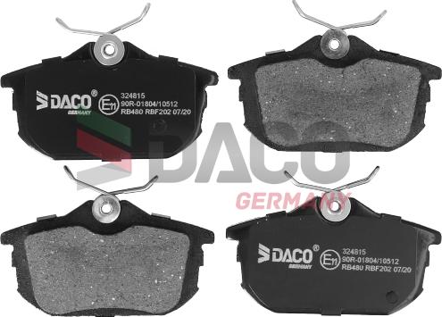 DACO Germany 324815 - Set placute frana,frana disc aaoparts.ro