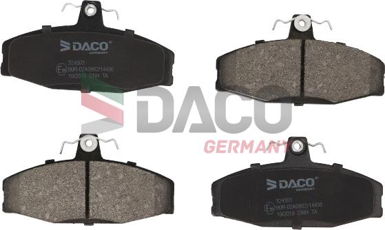 DACO Germany 324303 - Set placute frana,frana disc aaoparts.ro