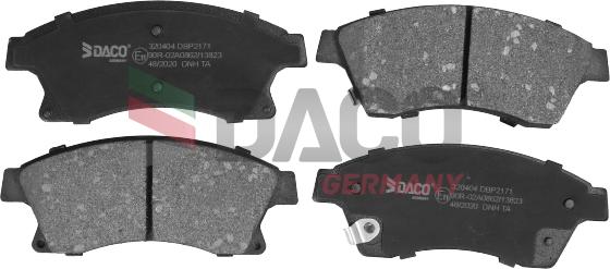 DACO Germany 320404 - Set placute frana,frana disc aaoparts.ro