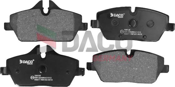 DACO Germany 320330 - Set placute frana,frana disc aaoparts.ro
